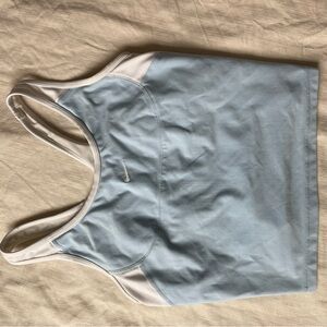 Nike Sky Blue and White Athletic Tank